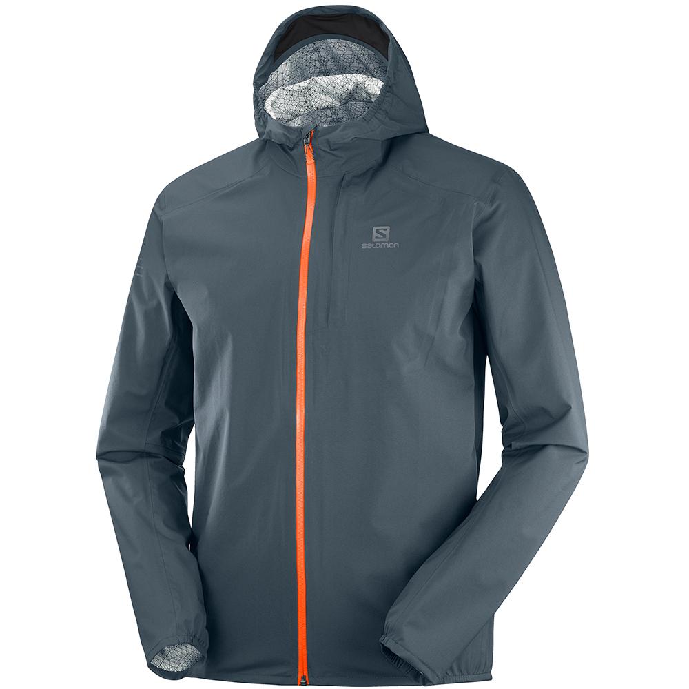 Salomon Singapore Mens Jackets - BONATTI WP JKT M Black | 56037-BDUV